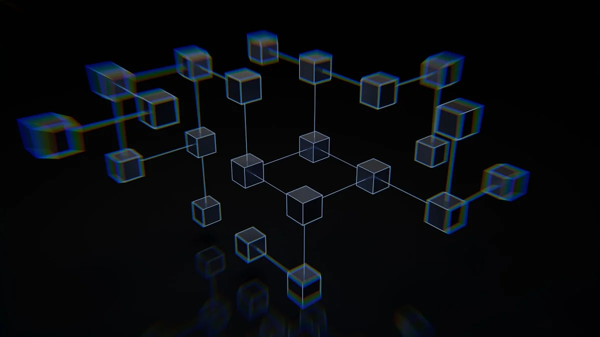 Abstract dark network of connected nodes, representing AI agent architecture processing performance design diagnostics